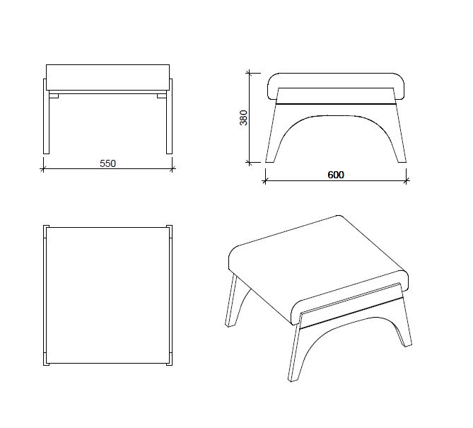 Hocker zeichnung
